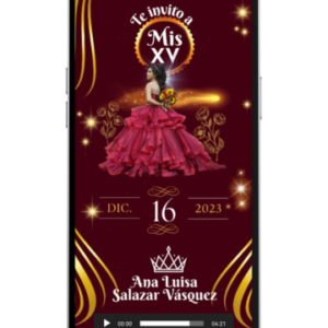 Invitación XV Años - Tipo Web